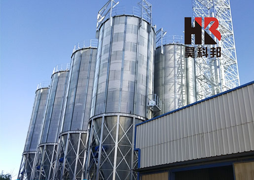 內蒙古圣牧高科牧業(yè)2400噸散裝豆粕飼料鋼板倉項目